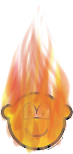 Buddy icon on fire