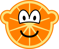 Orange buddy icon