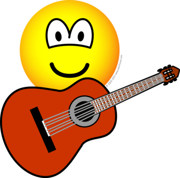 Acoustic guitar emoticon