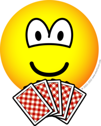 Card playing emoticon