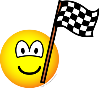 Checkered flag emoticon