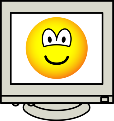 Computer screen emoticon