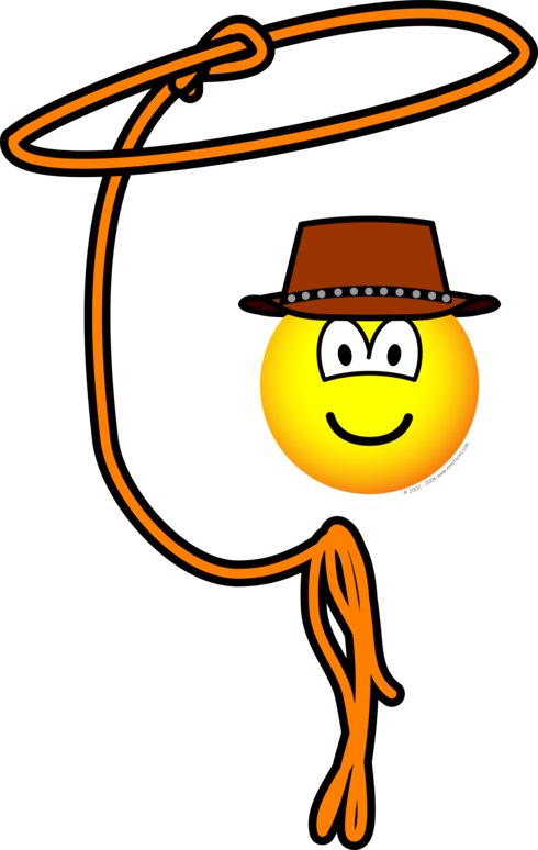 Cowboy lasso emoticon