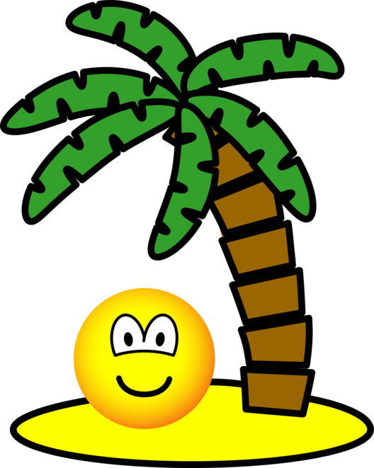 Desert island emoticon