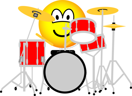 Drumming emoticon