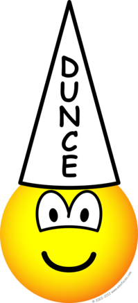 Dunce emoticon
