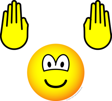Handsup emoticon