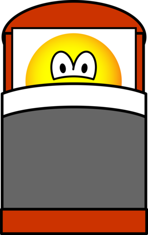 In bed emoticon