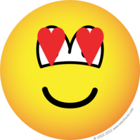 Emoticon in love