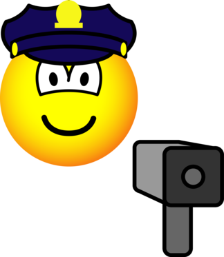 Lazer gun cop emoticon