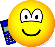 Mobile phoning emoticon