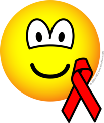 Aids awareness emoticon