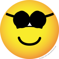 Sunglasses emoticon