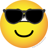 Sunglasses emoticon