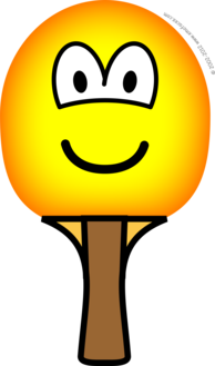 Table tennis bat emoticon