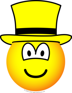 Yellow hat emoticon