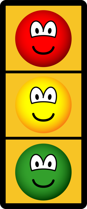 Traffic light emoticon