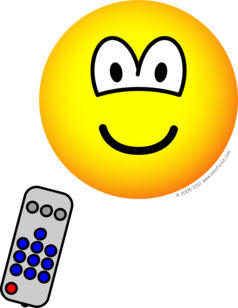 Tv remote emoticon