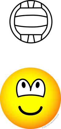 Volleyball playing emoticon