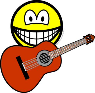 Acoustic guitar smile