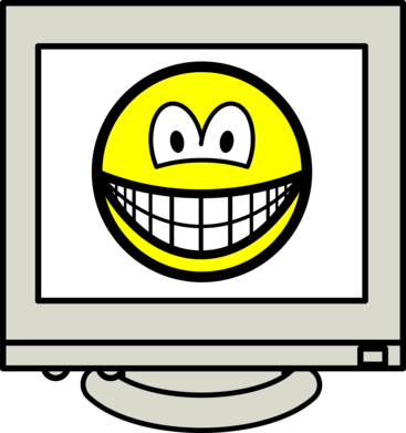 Computer screen smile