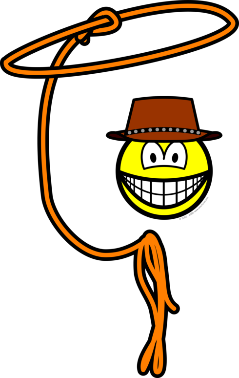 Cowboy lasso smile