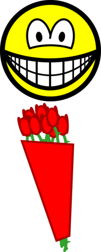 Red roses smile