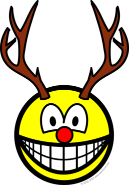 Rudolph the red nosed reindeer smile
