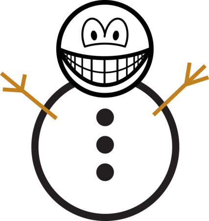 Snowman smile