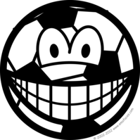 Soccer ball smile